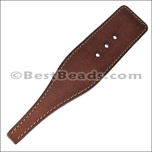 6in Leather Cuff Bracelet KIT - Customized - Saddle / Pyramid Stud