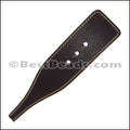 DARK BROWN 6" leather bracelet 1 pc