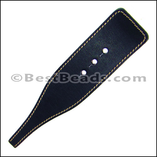 6in Leather Cuff Bracelet KIT - Customized - Dark Navy / Pyramid Stud
