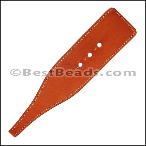 6in Leather Cuff Bracelet KIT - Customized - Burnt Orange / Pyramid Stud