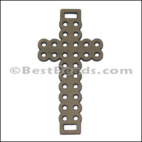 Laser Cut Leather Cross PUTTY - 10 pcs