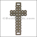 Laser Cut Leather Cross PUTTY - 10 pcs
