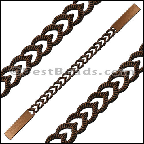 10mm Flat LASER CUT Leather Style 4 MONEYPENNY - piece