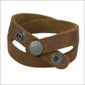Leather DOUBLE STRAP wrap bracelet TACO