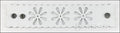 LEATHER FLOWER cuff WHITE