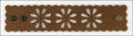 LEATHER FLOWER cuff TACO