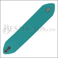 LEATHER cuff TEAL