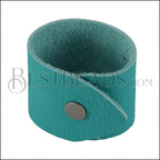 LEATHER cuff TEAL
