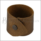 LEATHER cuff METALLIC ANTIQUE COPPER