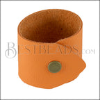 LEATHER cuff CREAMSICLE