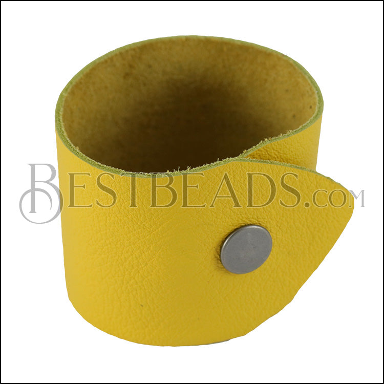 LEATHER cuff YELLOW