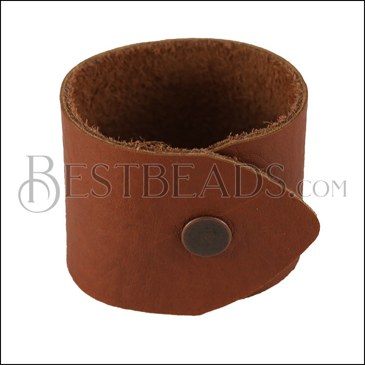 LEATHER cuff LT RUST