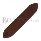 LEATHER cuff DARK RUST