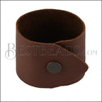 LEATHER cuff DARK RUST