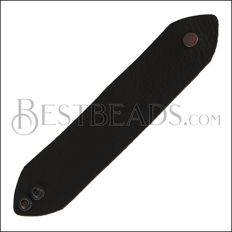 LEATHER cuff DARK CHOCOLATE