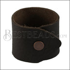 LEATHER cuff DARK CHOCOLATE