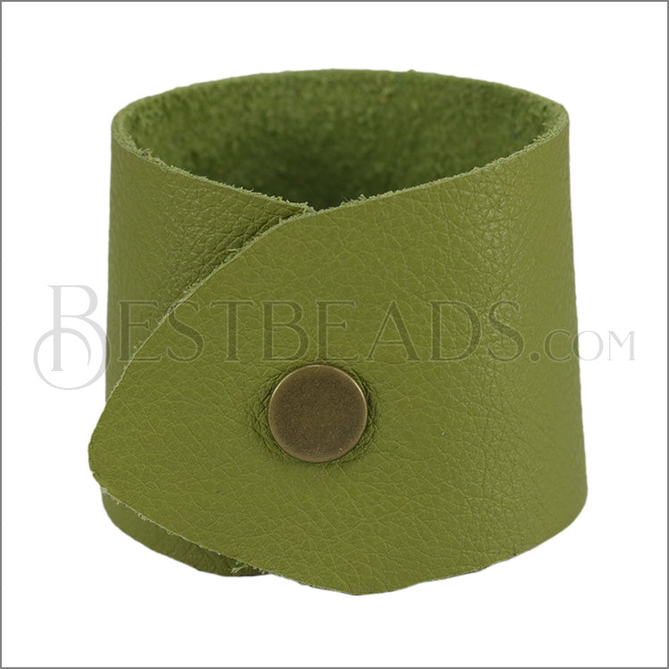 LEATHER cuff AVOCADO