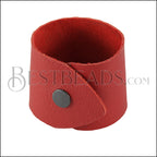 LEATHER cuff RED