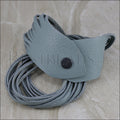 21.5" SHREDDED necklace GREY - strand