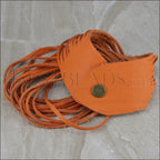 21.5" SHREDDED necklace CREAMSICLE - strand