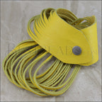 21.5" SHREDDED necklace YELLOW - strand