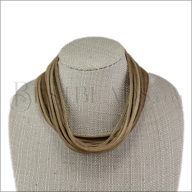 21.5" SHREDDED necklace TACO - strand