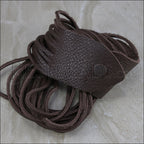 21.5" SHREDDED necklace COCOA - strand