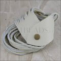 21.5" SHREDDED necklace CREAM - strand