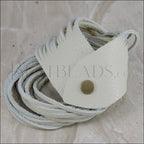 21.5" SHREDDED necklace CREAM - strand