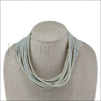 21.5" SHREDDED necklace CREAM - strand