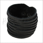 9" SHREDDED cuff BLACK - strand