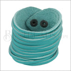 9" SHREDDED cuff TEAL - strand