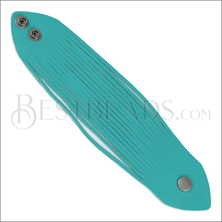 9" SHREDDED cuff TEAL - strand