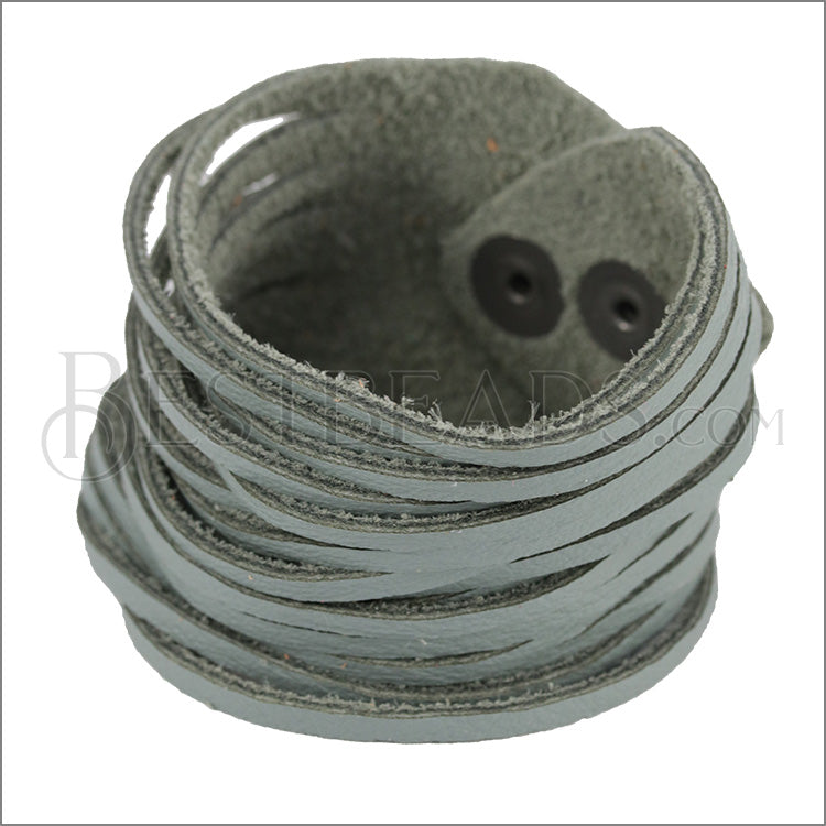 9" SHREDDED cuff GREY - strand