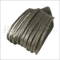9" SHREDDED cuff METALLIC ANTIQUE BRONZE WITH GREY - strand
