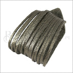 9" SHREDDED cuff METALLIC ANTIQUE BRONZE WITH GREY - strand