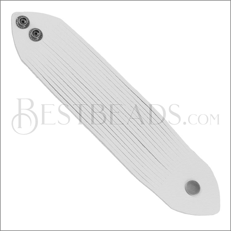 9" SHREDDED cuff WHITE - strand