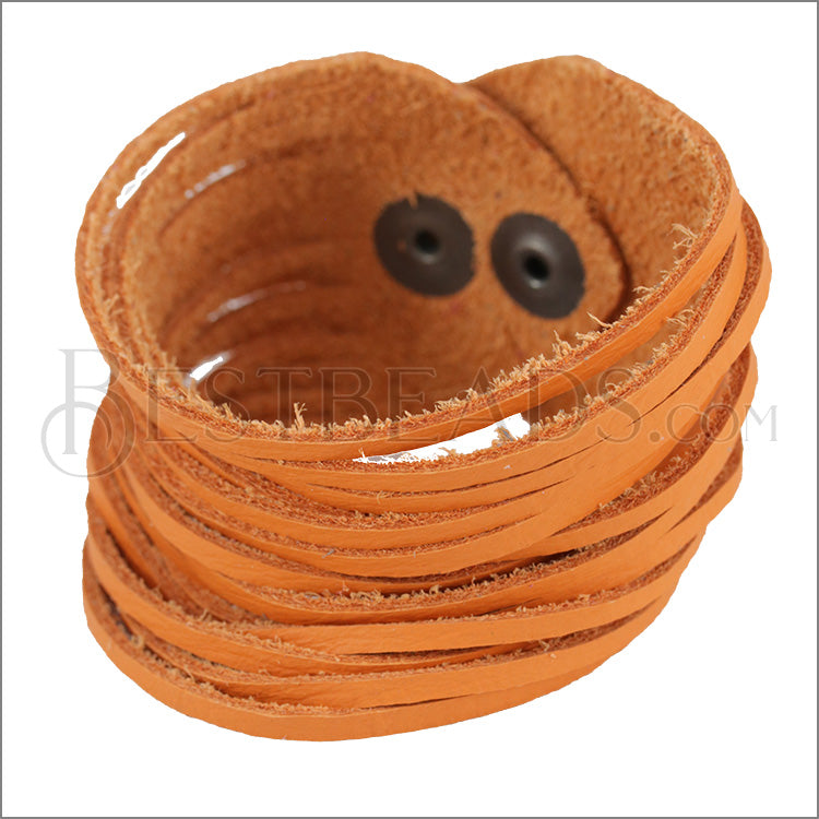 9" SHREDDED cuff CREAMSICLE - strand