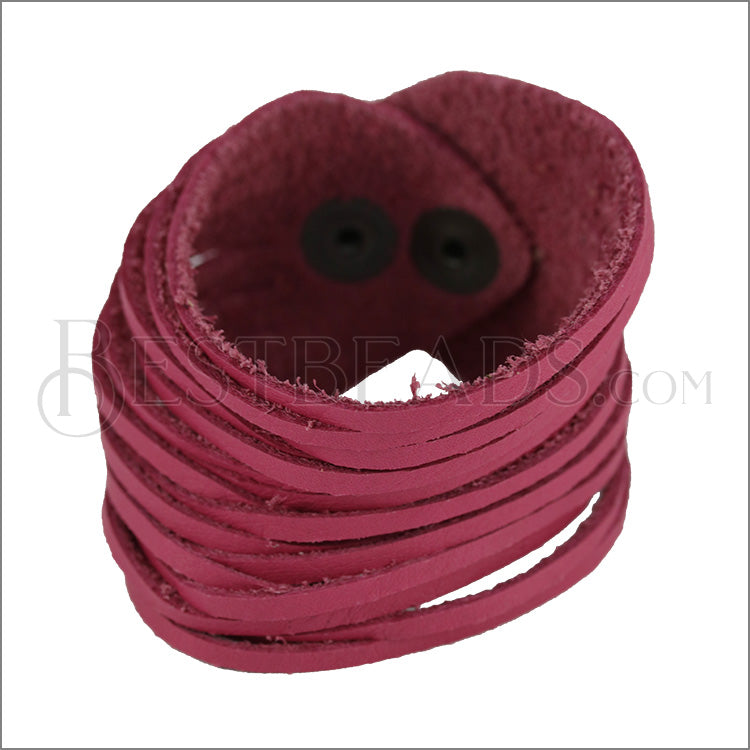 9" SHREDDED cuff FUCHSIA - strand