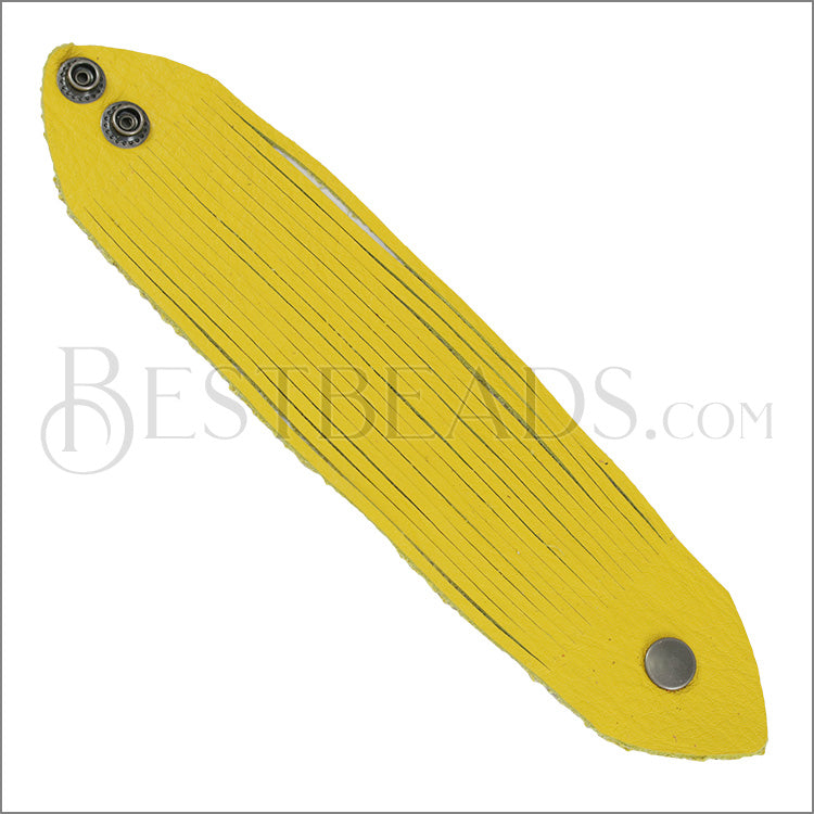 9" SHREDDED cuff YELLOW - strand