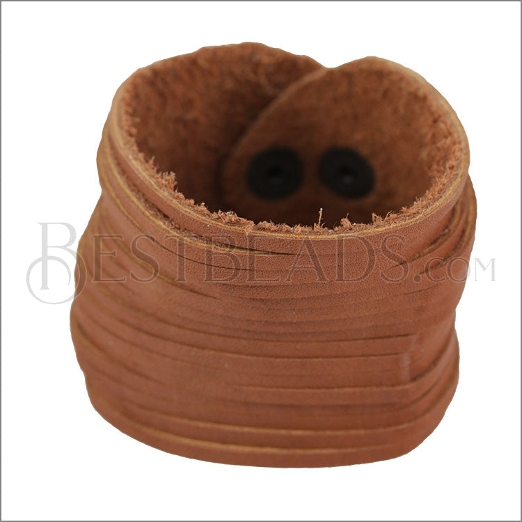9" SHREDDED cuff LT RUST - strand