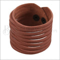9" SHREDDED cuff DARK RUST - strand