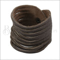 9" SHREDDED cuff DARK CHOCOLATE - strand