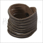 9" SHREDDED cuff DARK CHOCOLATE - strand