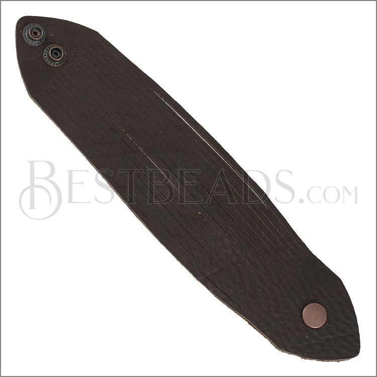 9" SHREDDED cuff DARK CHOCOLATE - strand
