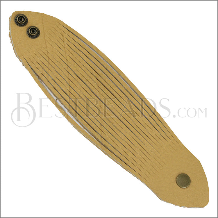 9" SHREDDED cuff SADDLE - strand