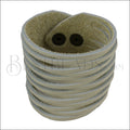 9" SHREDDED cuff CREAM - strand
