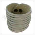 9" SHREDDED cuff CREAM - strand