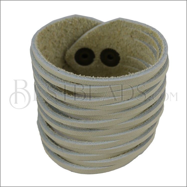 9" SHREDDED cuff CREAM - strand