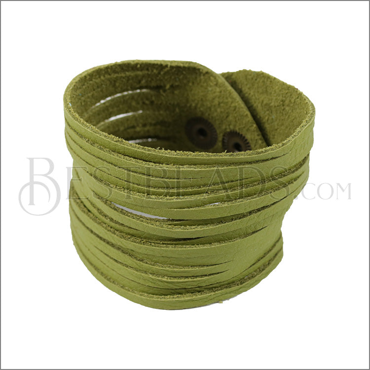 9" SHREDDED cuff AVOCADO